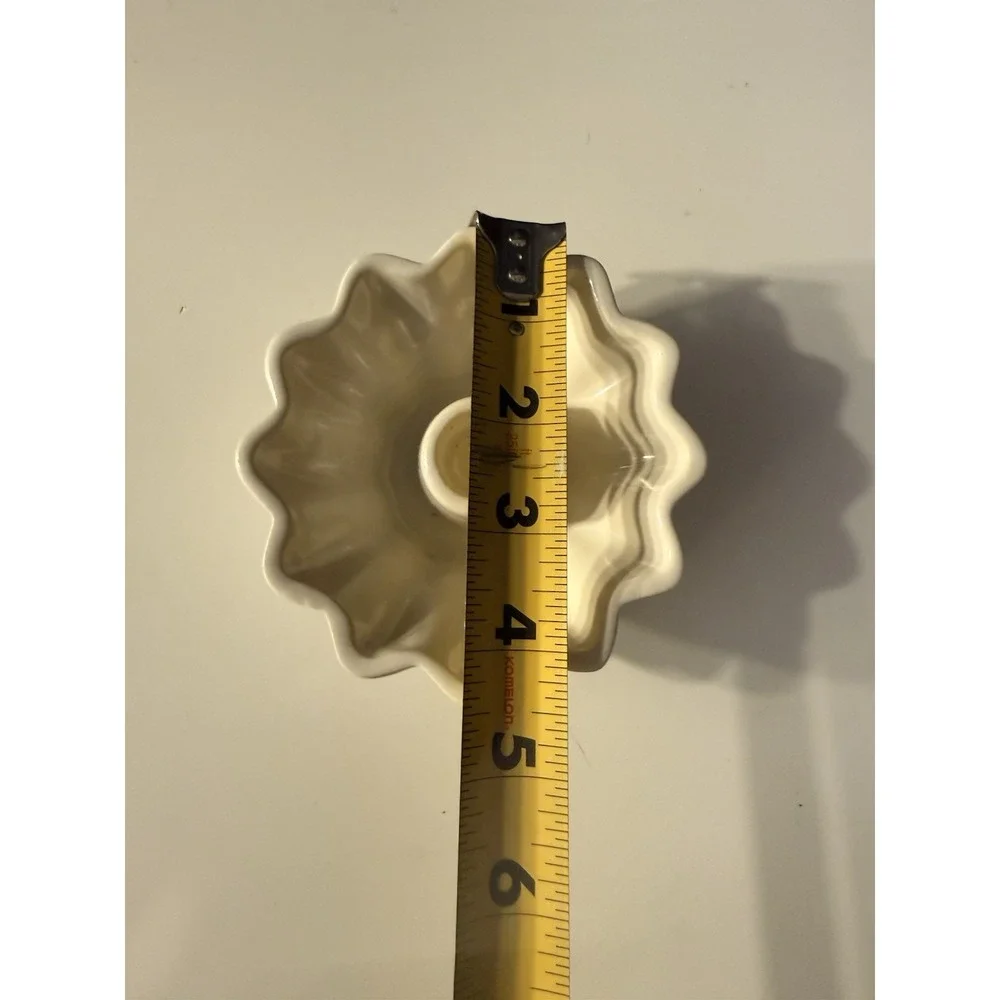 Vtg Red Wing Pottery Fluted Candle Holder Midwest USA pottery 1619